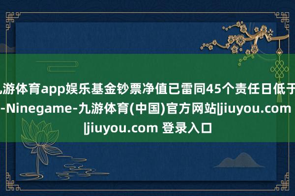 九游体育app娱乐基金钞票净值已雷同45个责任日低于5000万元-Ninegame-九游体育(中国)官方网站|jiuyou.com 登录入口
