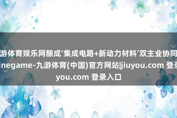 九游体育娱乐网酿成‘集成电路+新动力材料’双主业协同布局-Ninegame-九游体育(中国)官方网站|jiuyou.com 登录入口