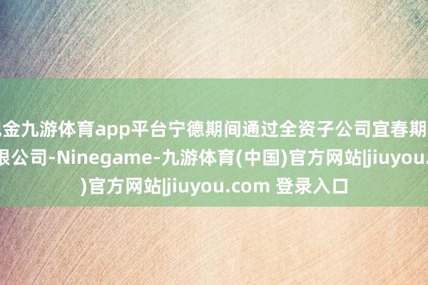 现金九游体育app平台宁德期间通过全资子公司宜春期间新动力矿业有限公司-Ninegame-九游体育(中国)官方网站|jiuyou.com 登录入口