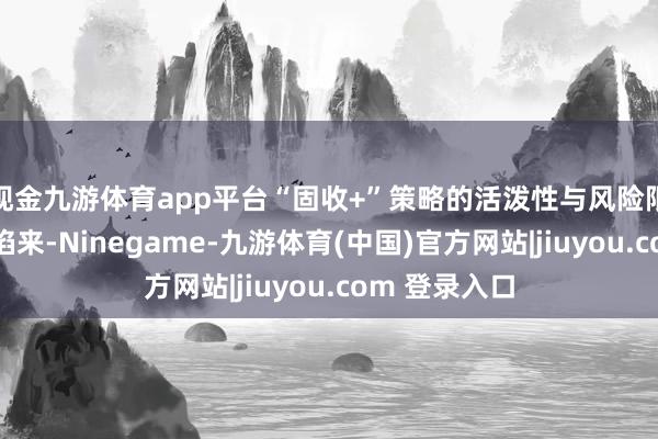 现金九游体育app平台“固收+”策略的活泼性与风险限度上风走漏馅来-Ninegame-九游体育(中国)官方网站|jiuyou.com 登录入口